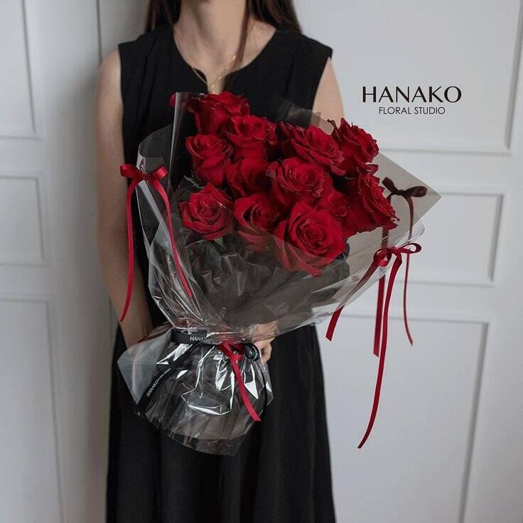 Bó Hồng Đỏ Hanako Đêm