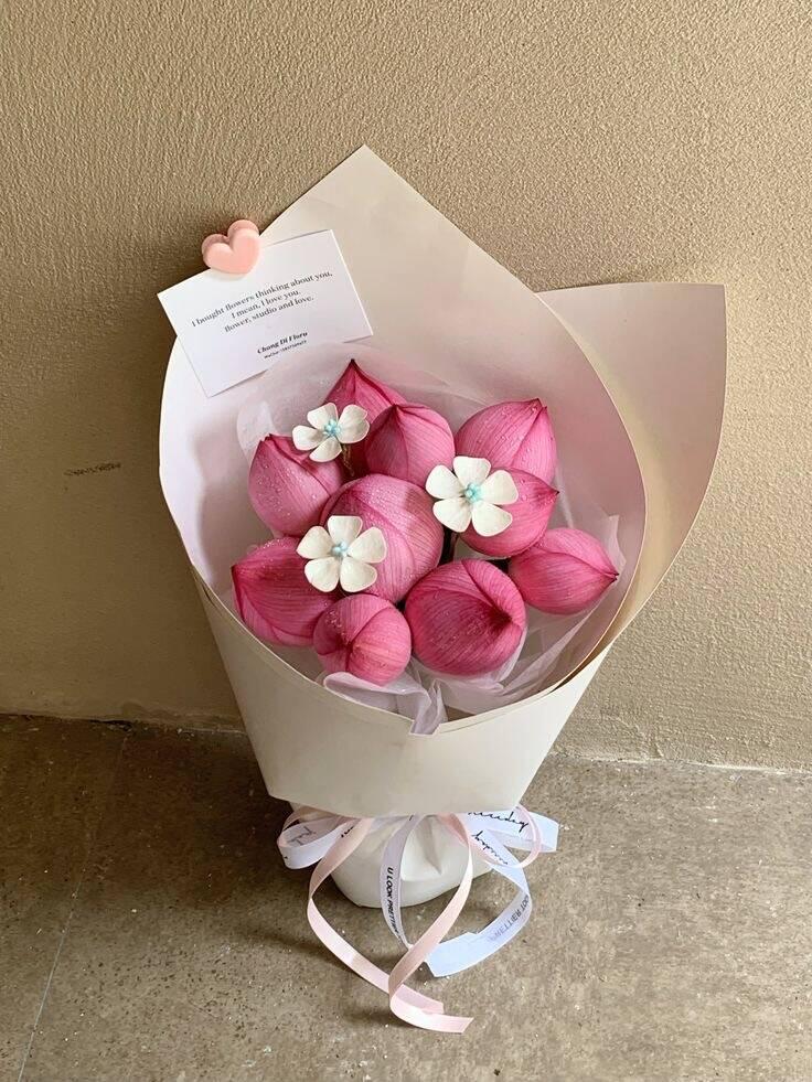 Bó Búp Sen Hồng Thắm