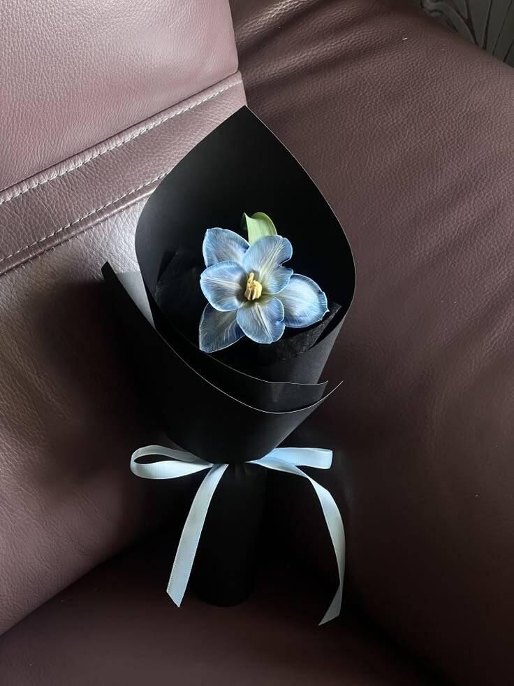 Bó Một Đóa Tulip Xanh