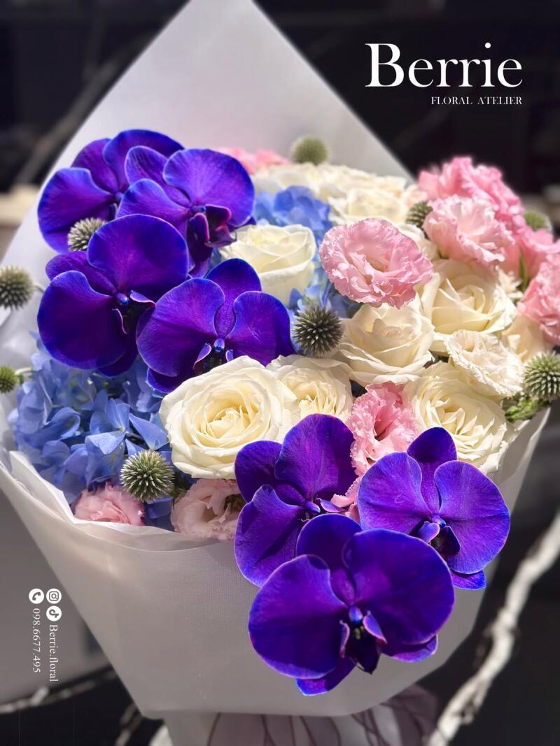 Bó hoa tím sang trọng — ảnh 3