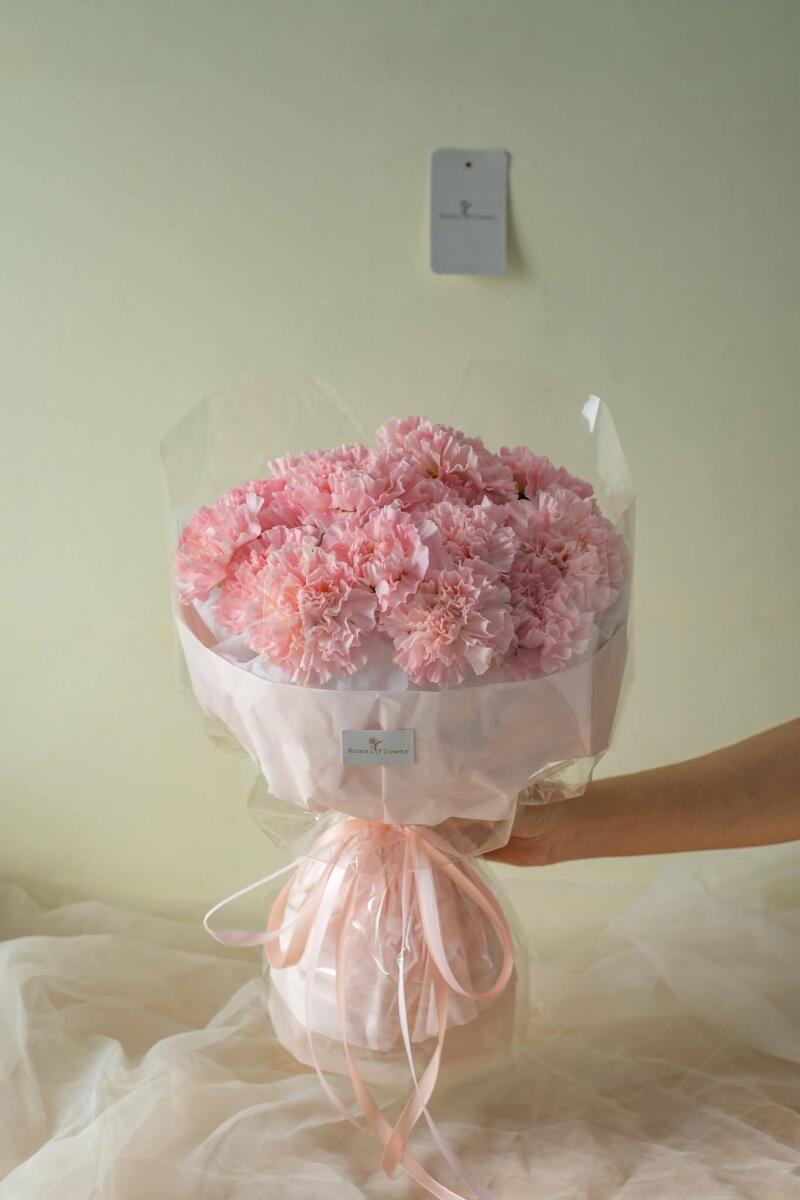 Bó Cẩm Chướng Hồng Bồng Bềnh
