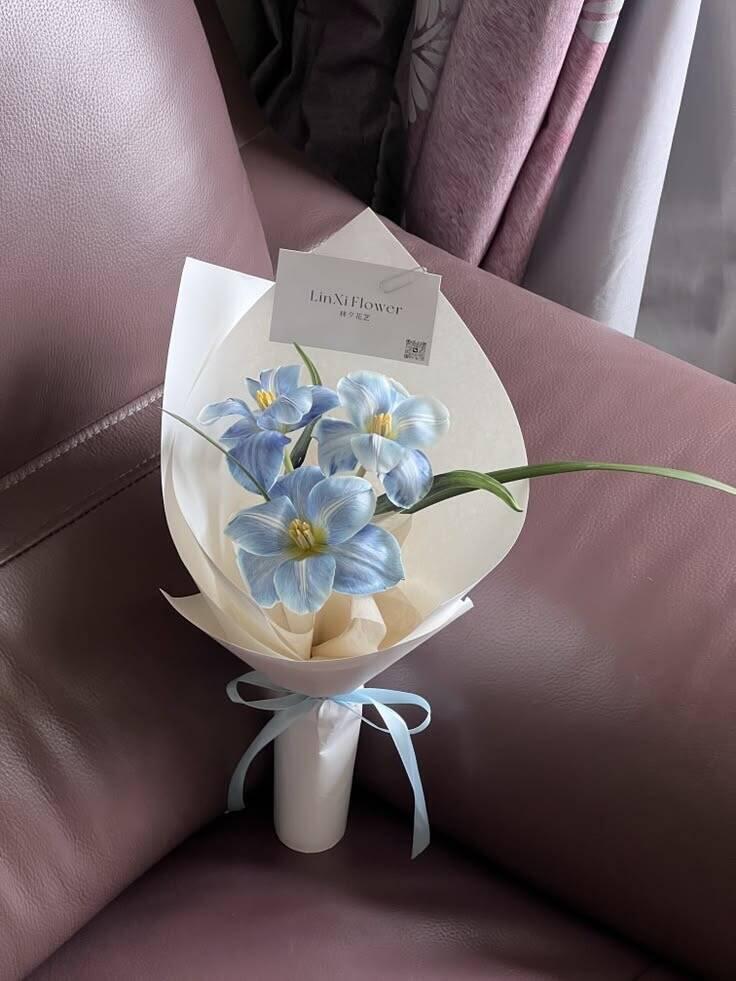 Bó Mini Tulip Xanh Ngọc