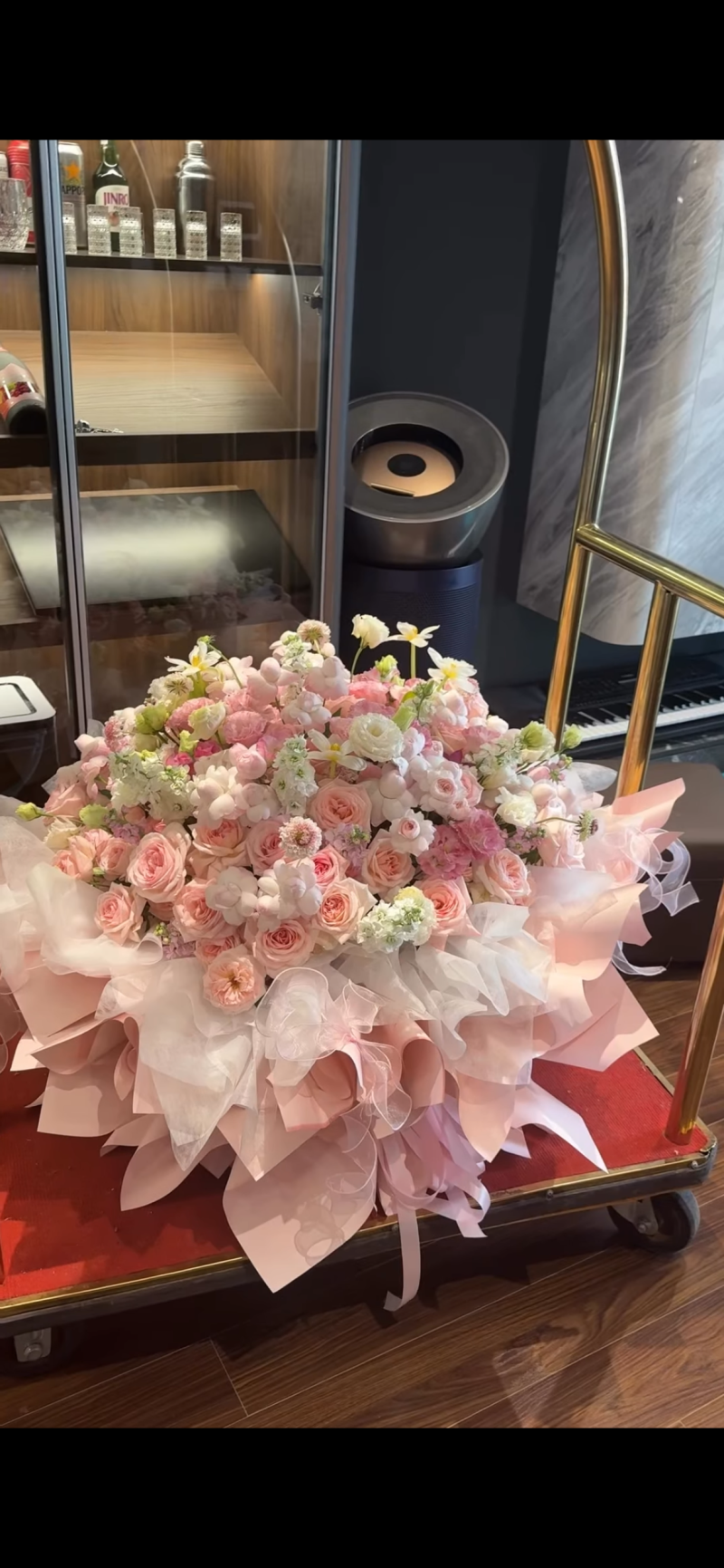 Lẵng Hồng Pastel Cỡ Đại Viền Voan Hồng — ảnh 3