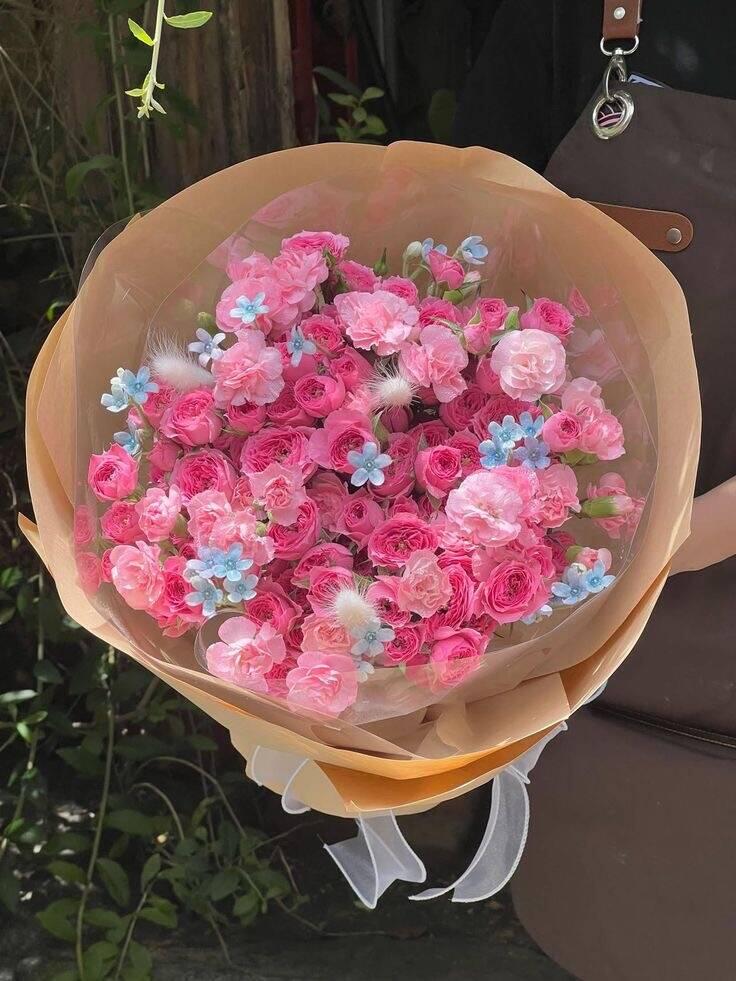Bó Hồng Spray Lưu Ly Vườn Hạ