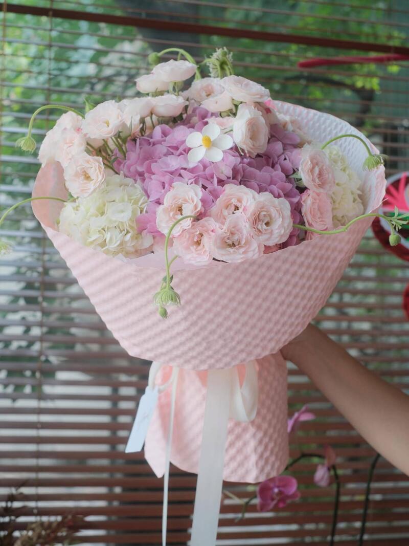 Bó Hoa Tú Cầu Mao Lương Pastel