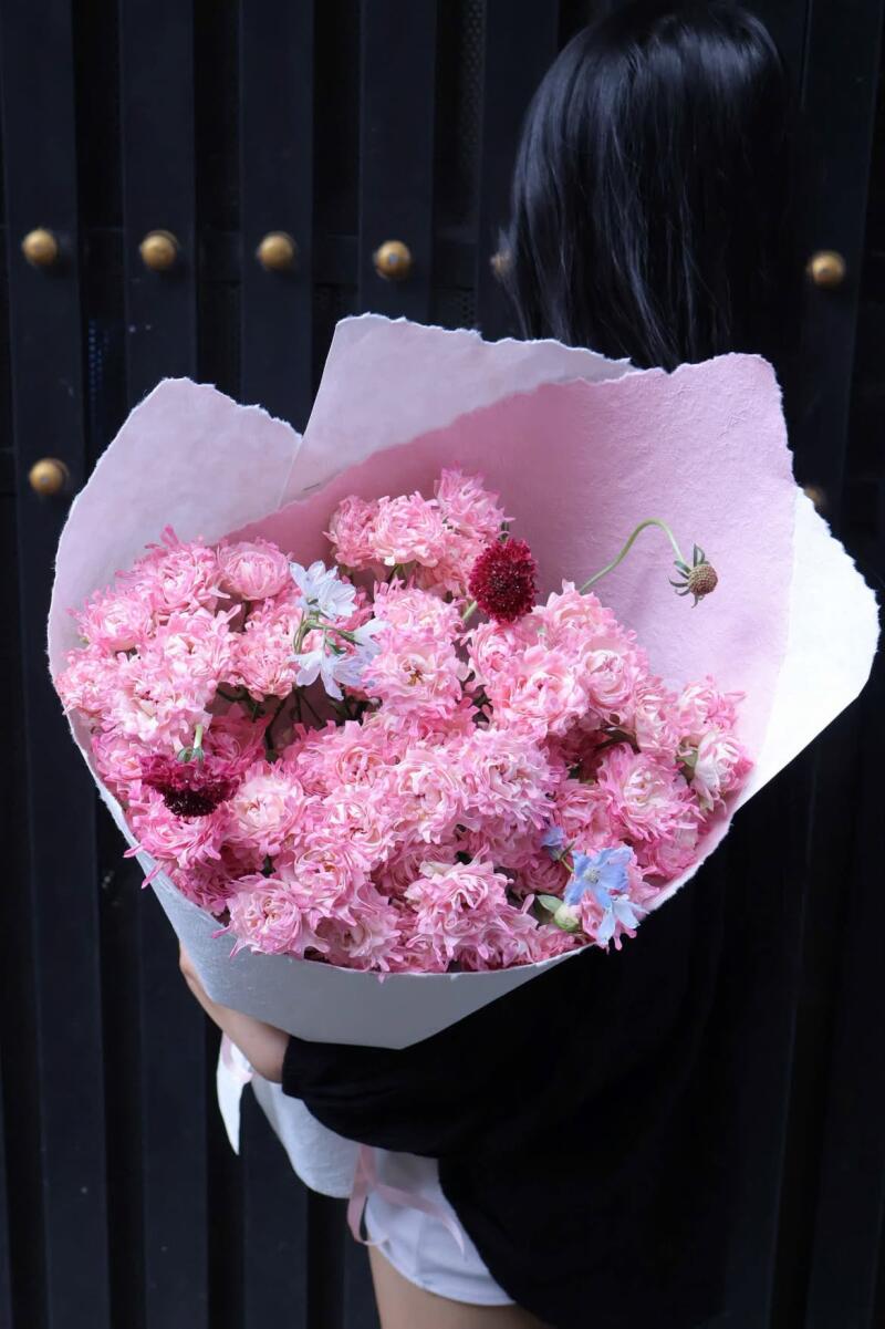 Bó Dạ Lan Hương Hồng Gói Giấy Dó — ảnh 3