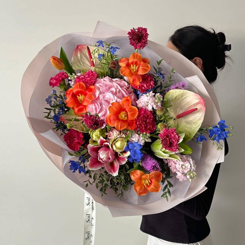 Bó Hoa Nhiệt Đới Tulip Cam