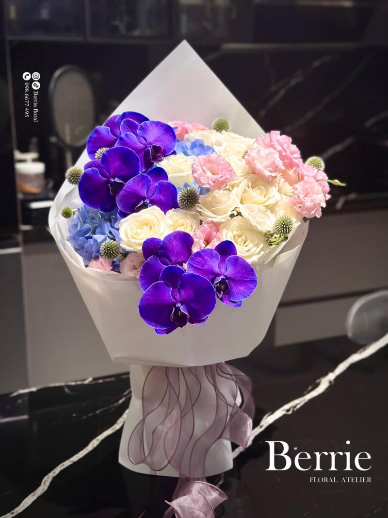 Bó hoa tím sang trọng — ảnh 2