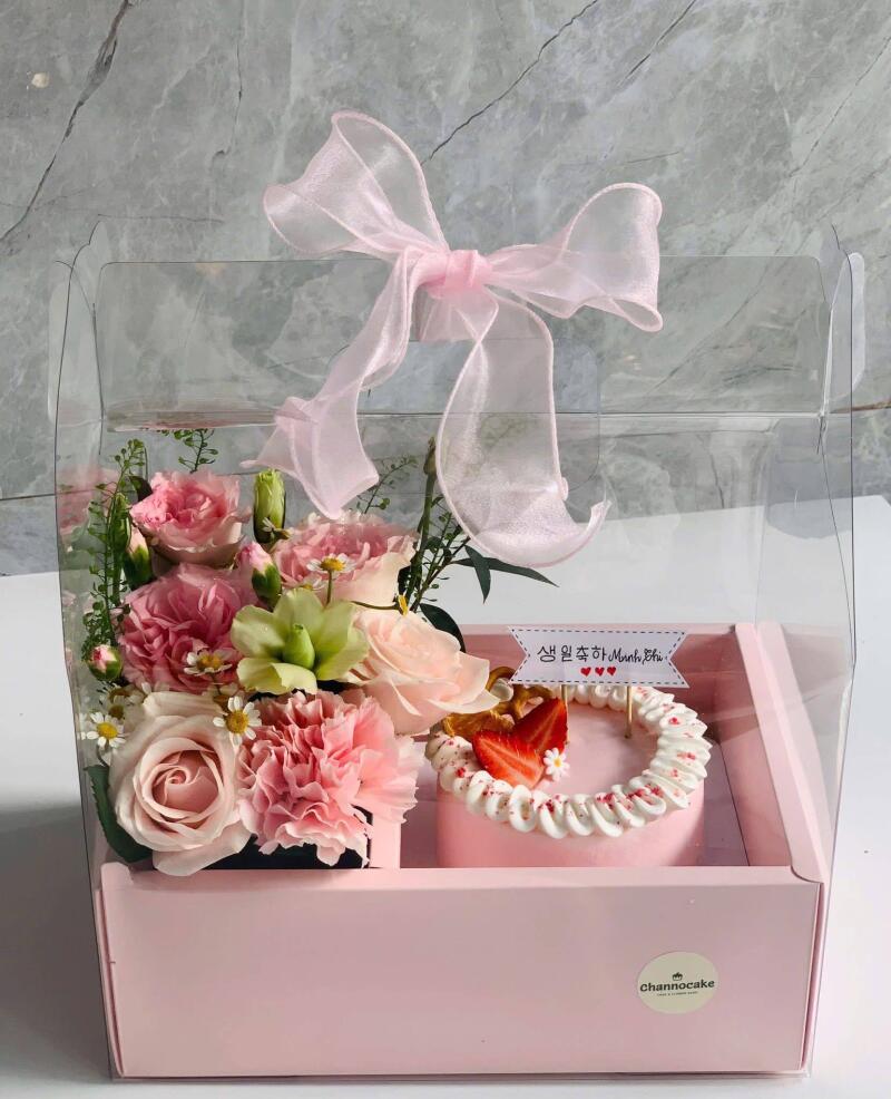 Set Quà Hoa Bánh Hồng Kiểu Hàn