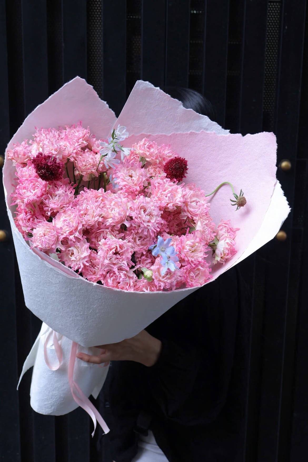 Bó Dạ Lan Hương Hồng Gói Giấy Dó
