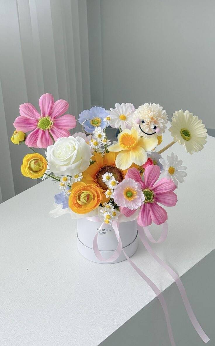 Hộp Hoa Pastel Nắng Cười