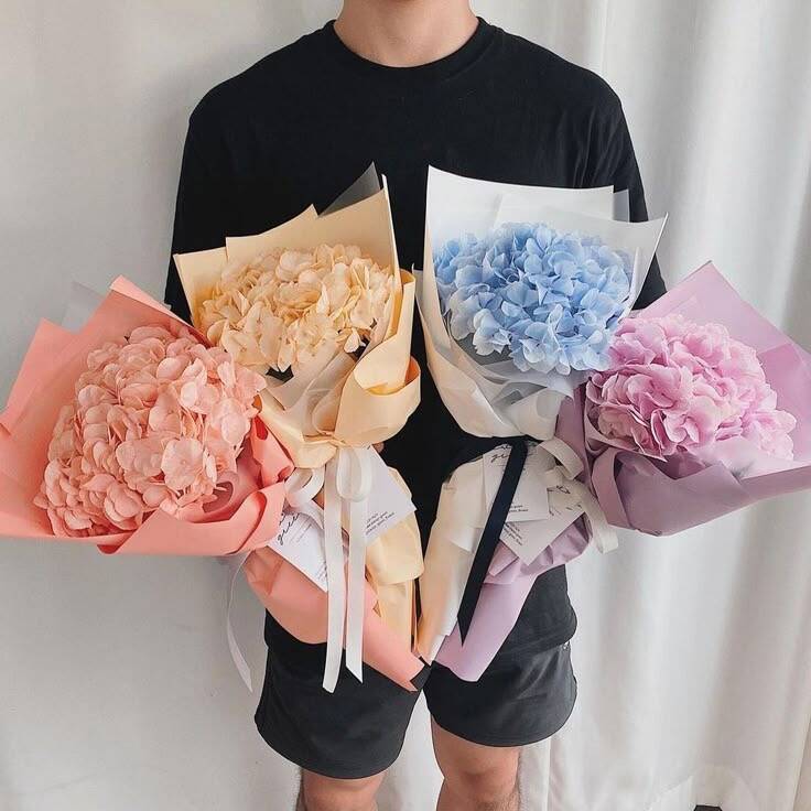 Bó Tú Cầu Một Bông Pastel