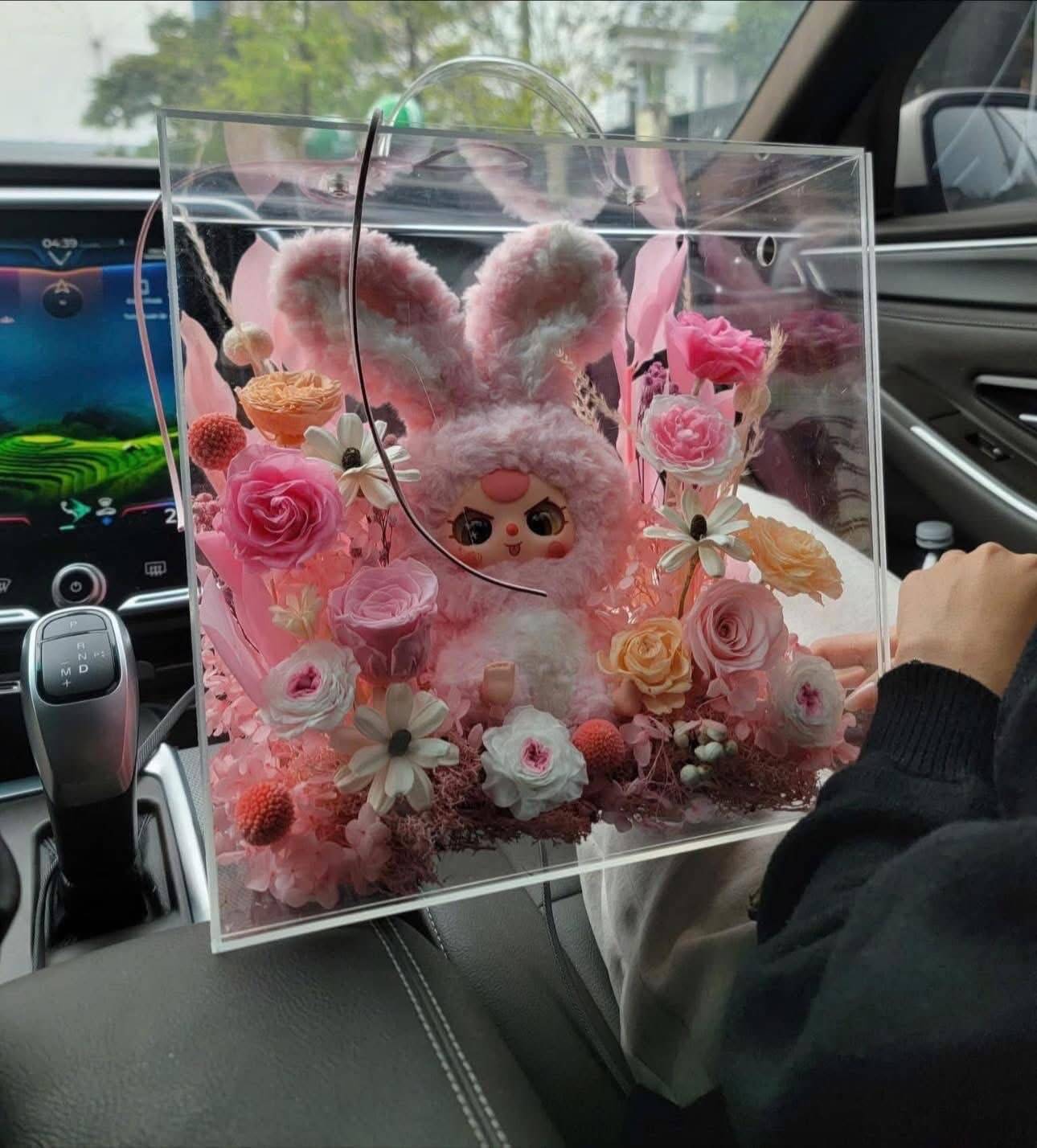 Túi Hoa Khô Thỏ Hồng Đáng Yêu