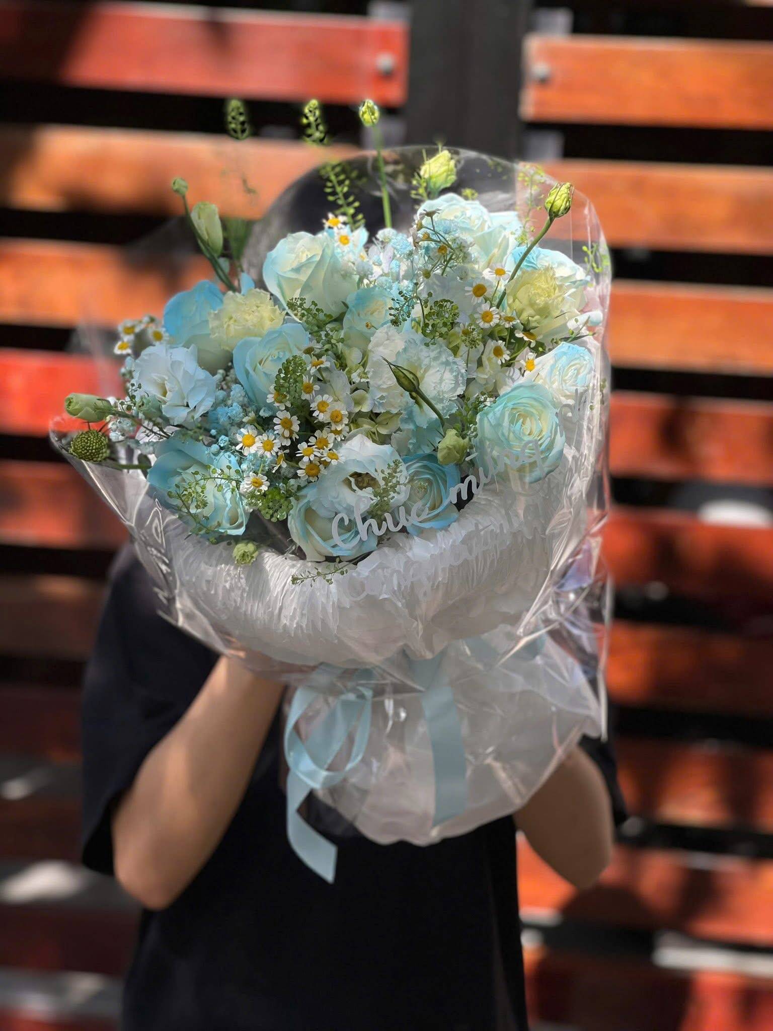 Bó Hoa Xanh Ngọc Chúc Mừng