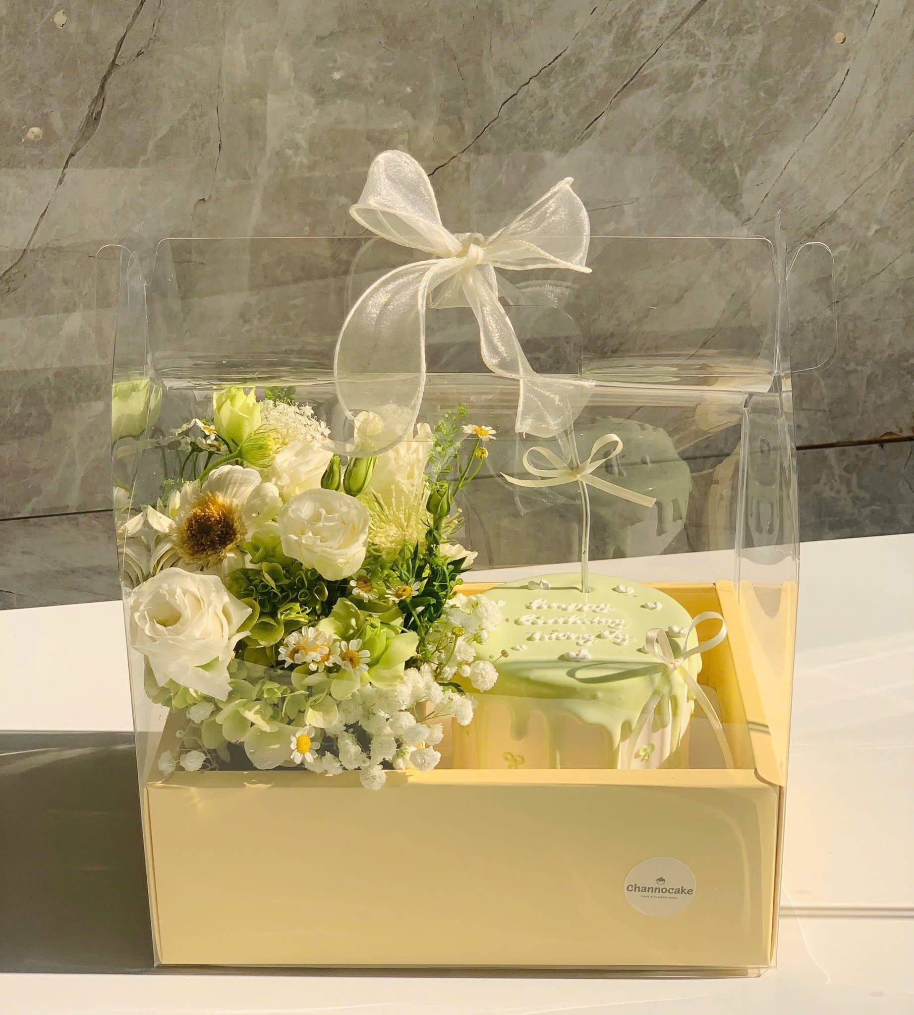 Set Quà Hoa Trắng Bánh Mint Thanh Mát
