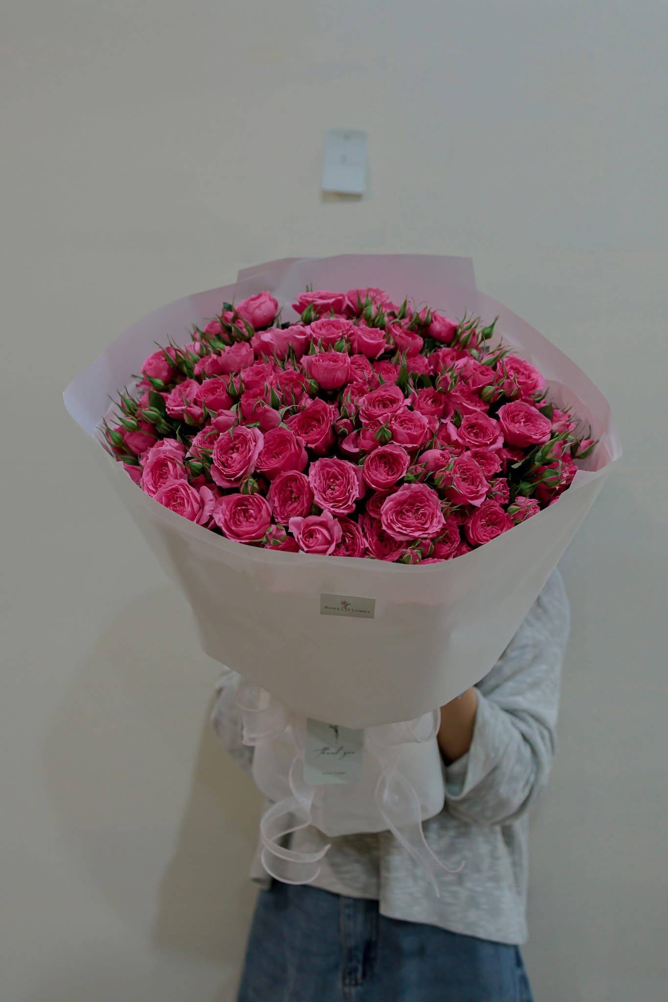 Bó Hồng Nhí Sen Đậm Say Mê