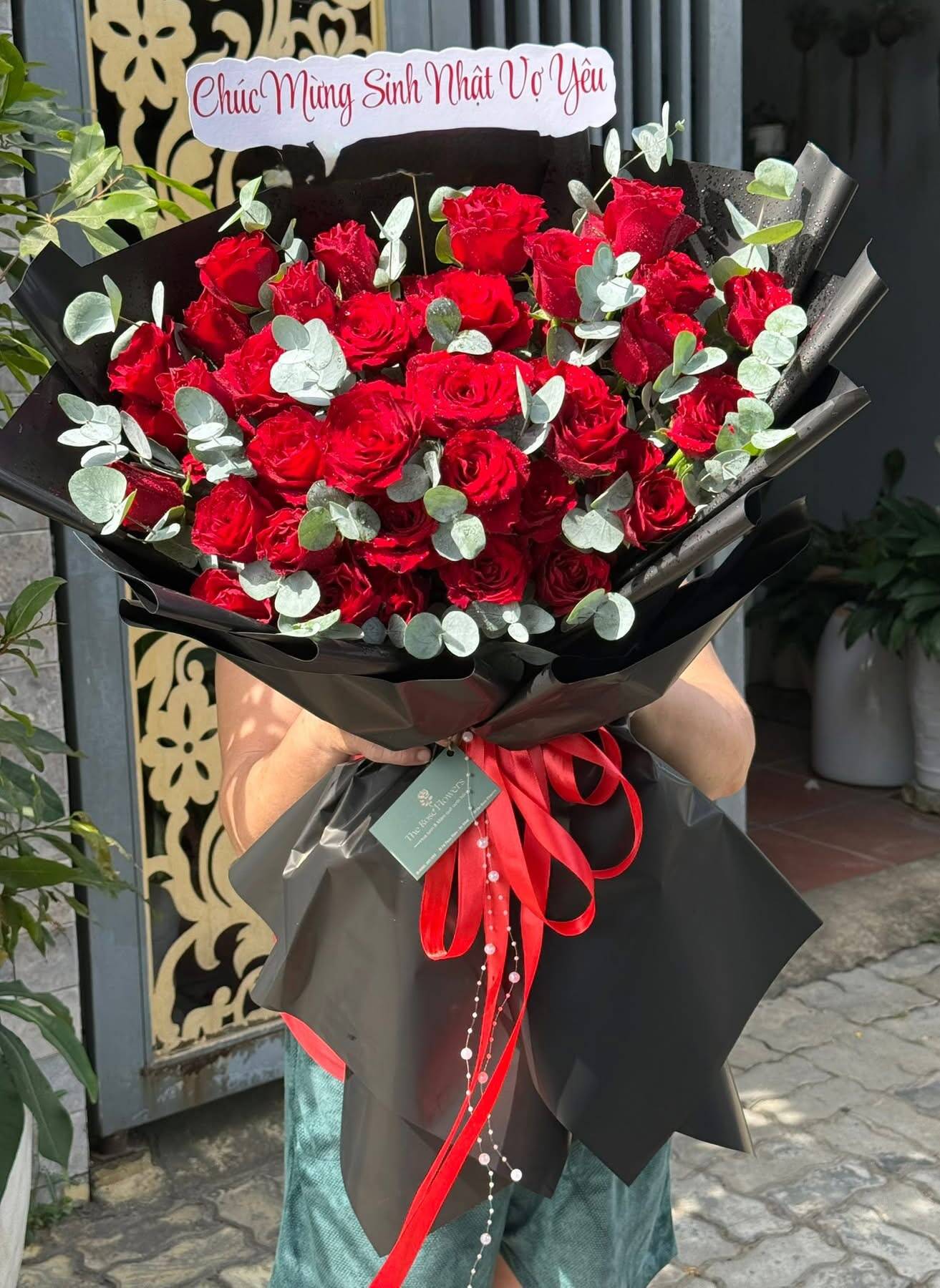 Bó Hoa Hồng Đỏ Sinh Nhật Vợ Yêu